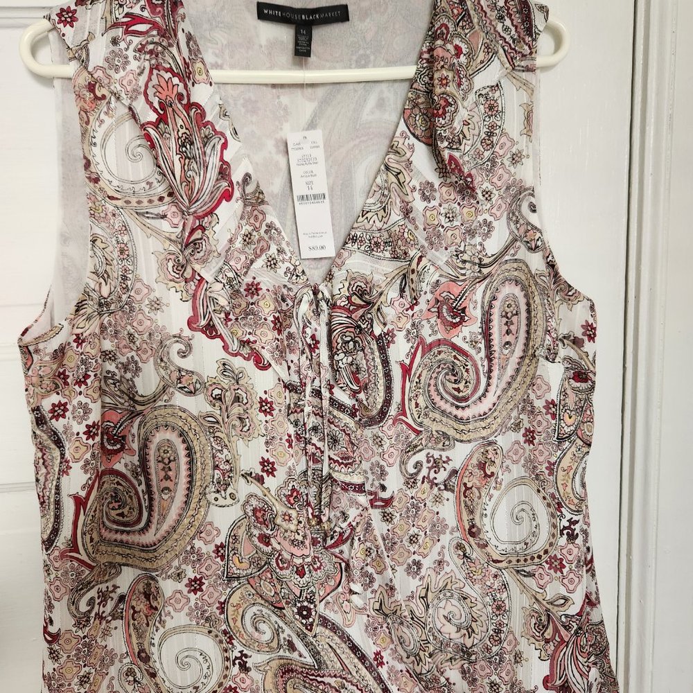 Paisley Ruffle Shell - Picture 6 of 7